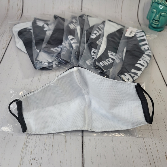 Black Lives Matter Face Covering Mask Organize Resist Speak Up Stand Up BLM 10pc - Picture 4 of 6